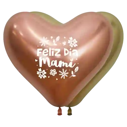 Bombas Globo Biodegradable De Latex Feliz Dia Mami