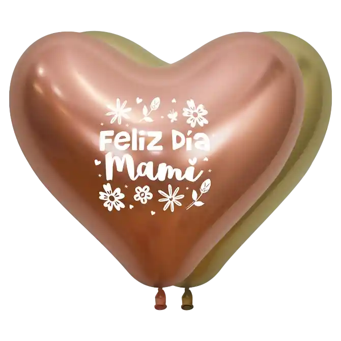 Bombas Globo Biodegradable De Latex Feliz Dia Mami