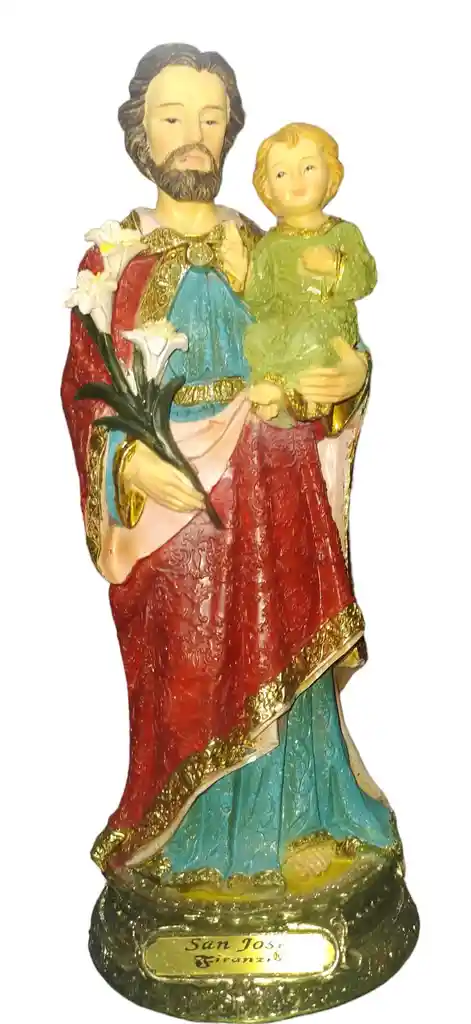 Figura Religiosa Firenzi Santo En Ceramica 22 Cm De Alto San Jose