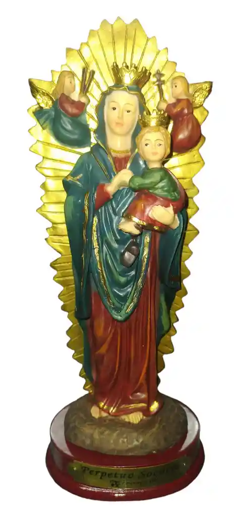 Figura Religiosa Firenzi Santo En Ceramica 21 Cm De Alto Santo Perpetuo Socorro