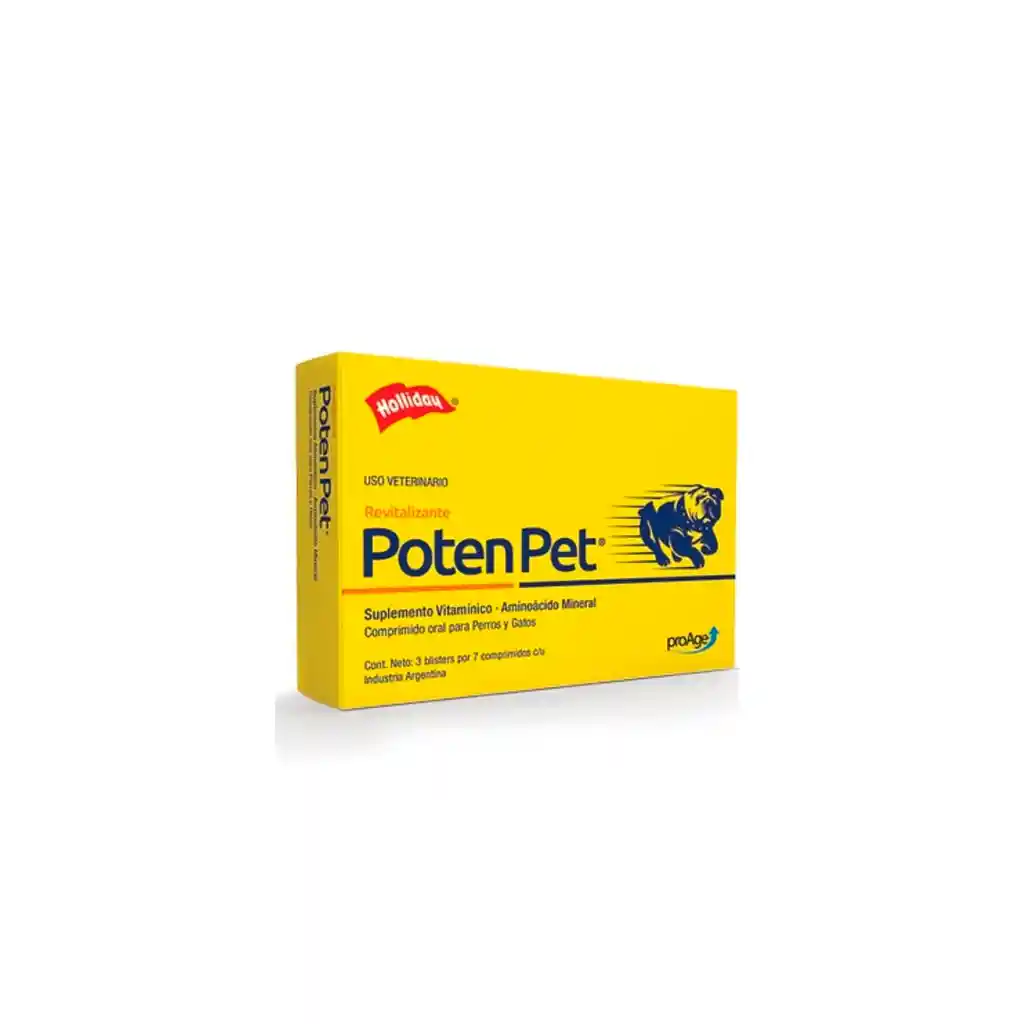 Poten Pet Para Perros Y Gatos X Blister 7 Tabletas