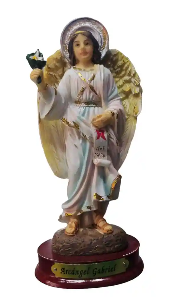 Figura Religiosa Firenzi Santo En Ceramica 13 Cm De Alto Arcangel Gabriel