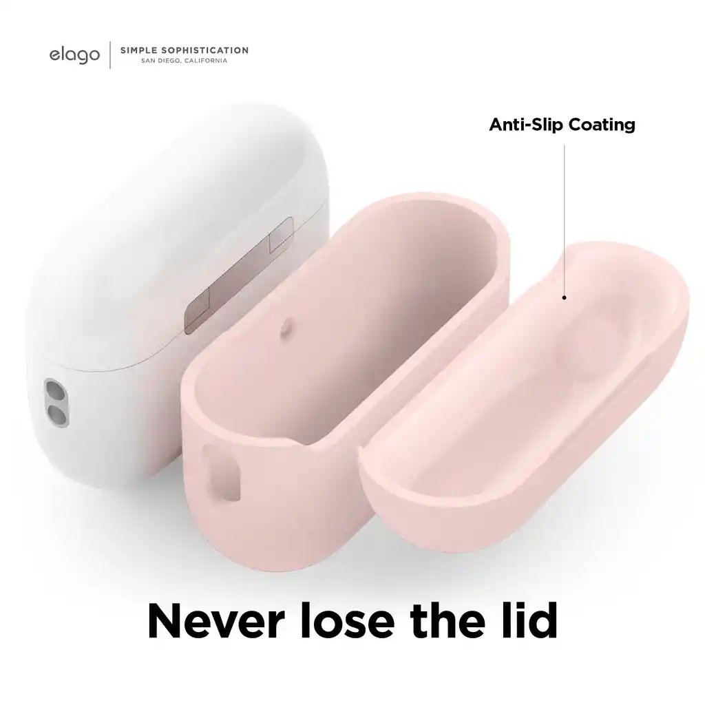 Elago Estuche De Silicona Para Airpods Pro 2 Con Cordón En Rosado
