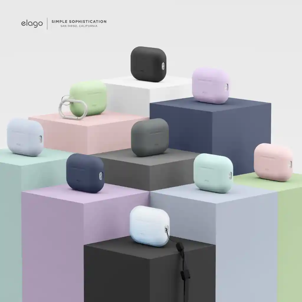 Elago Estuche De Silicona Para Airpods Pro 2 Con Cordón En Rosado