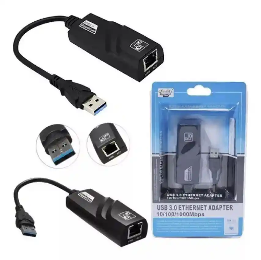 Tarjeta Convertidor Adaptador Usb 3.0 A Rj45 Red 1000 Mbps