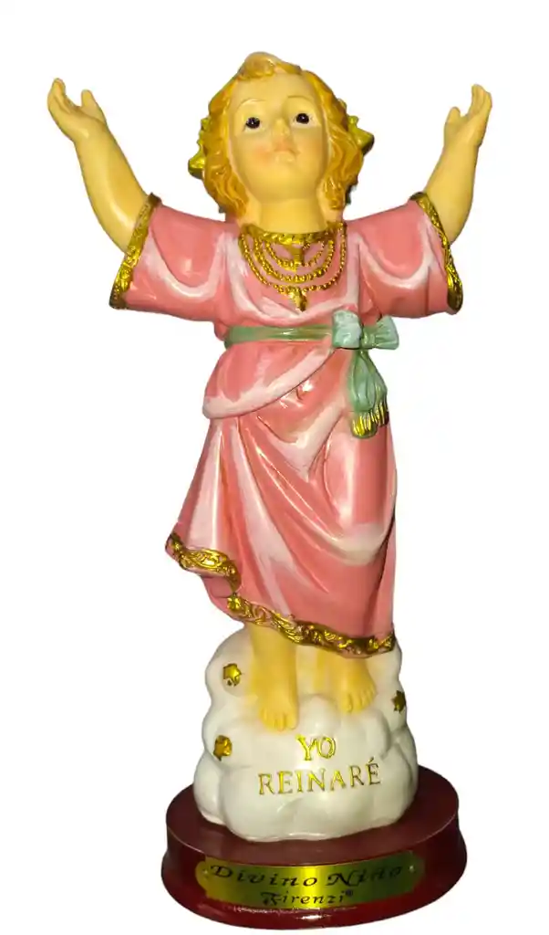 Figura Religiosa Firenzi Santo En Ceramica 21 Cm De Alto Divino Niño