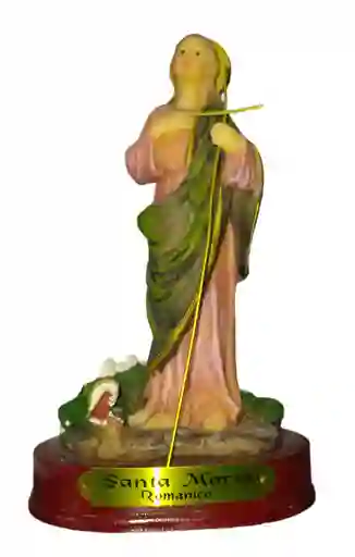 Figura Religiosa Firenzi Santo En Ceramica Santa Marta Romanico 14 Cm De Alto