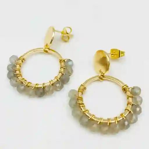 Aretes Tulipán Labradorita