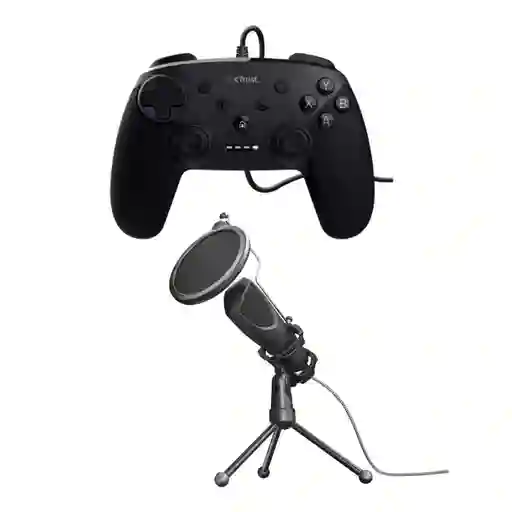 Microfono Usb + Control Gamer Trust Combo | Gran Promocion