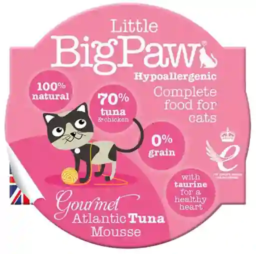 Bandeja Little Big Paw Gato Sabor Atún X85gr