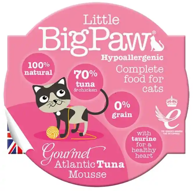 Bandeja Little Big Paw Gato Sabor Atún X85gr