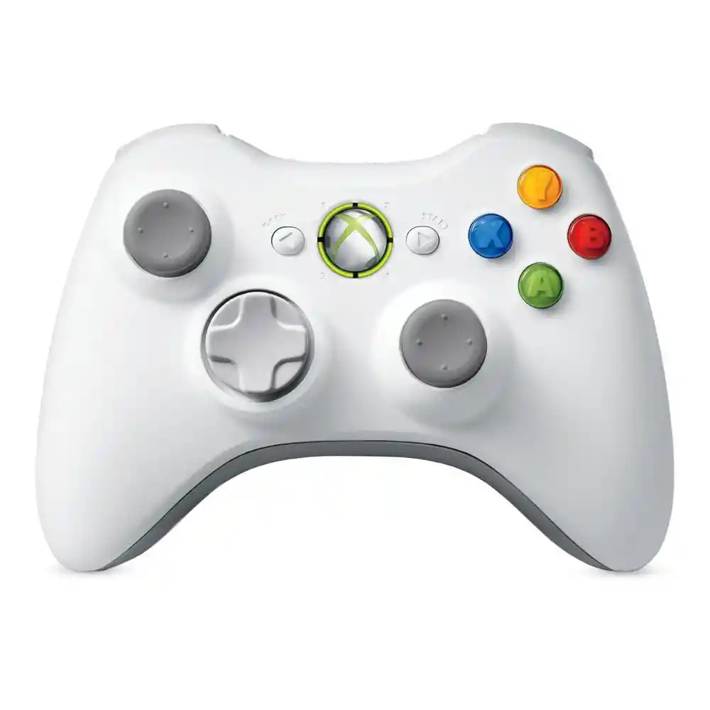 Control Xbox 360 Alambrico Microsoft - Blanco