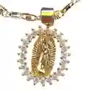 Cadena Virgen Blanca Con Aretes Joyeria Regalo
