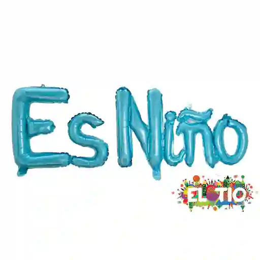 Letrero De Globos Es Niño