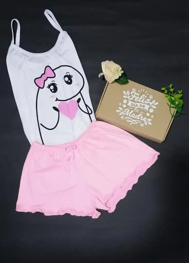 Pijama Para Mujer Short Meme Talla S