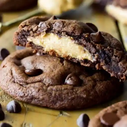 Galleta De Chocolate Con Mantequilla De Maní