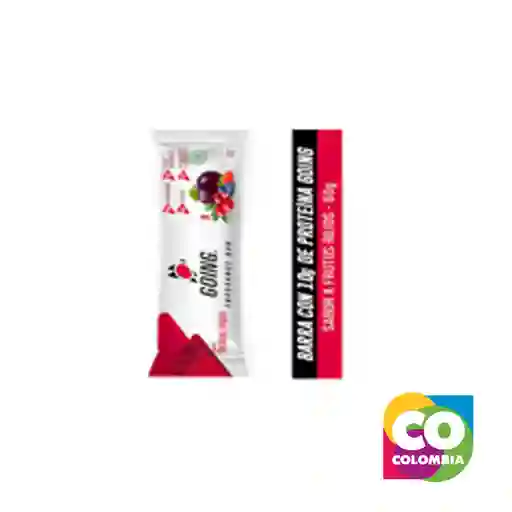 Barra Endurance Con Proteina Frutos Rojos Marca Going Embalaje De 1 Unidad Por 60g