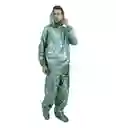 Traje Impermeable Talla Xl Verde Metalizado Calibre 2.5