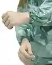 Traje Impermeable Talla L Verde Metalizado Calibre 2.5