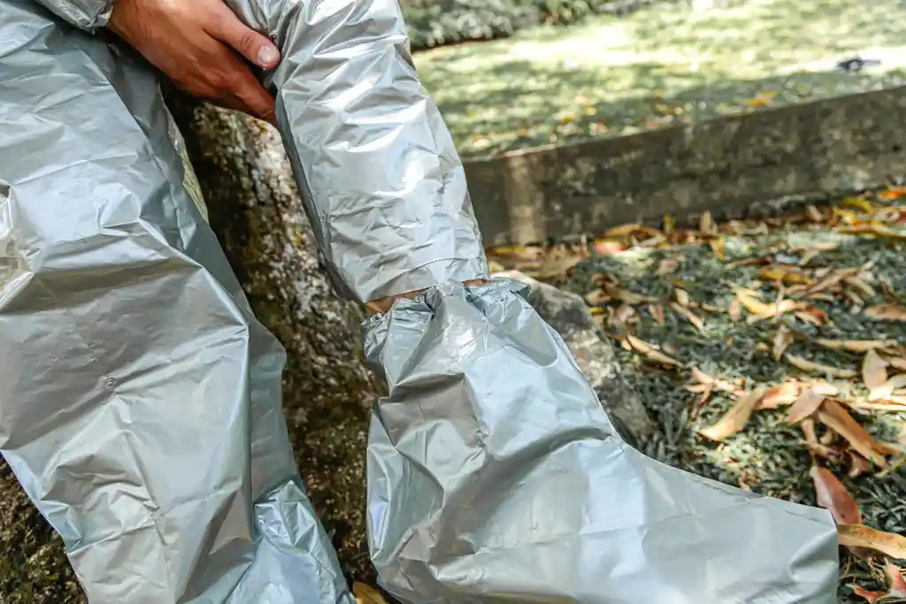 Traje Impermeable Gris Talla Xxl Metalizado Calibre 2.5