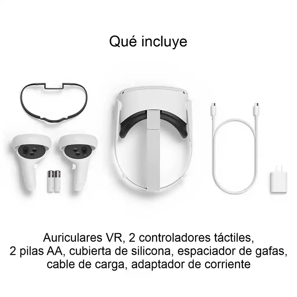 Meta Quest 2 / 256gb, Gafas Realidad Virtual Vr Todo En Uno