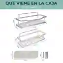 Organizador De Ducha Repisa Baño Adhesivo Set 2 Inoxidable