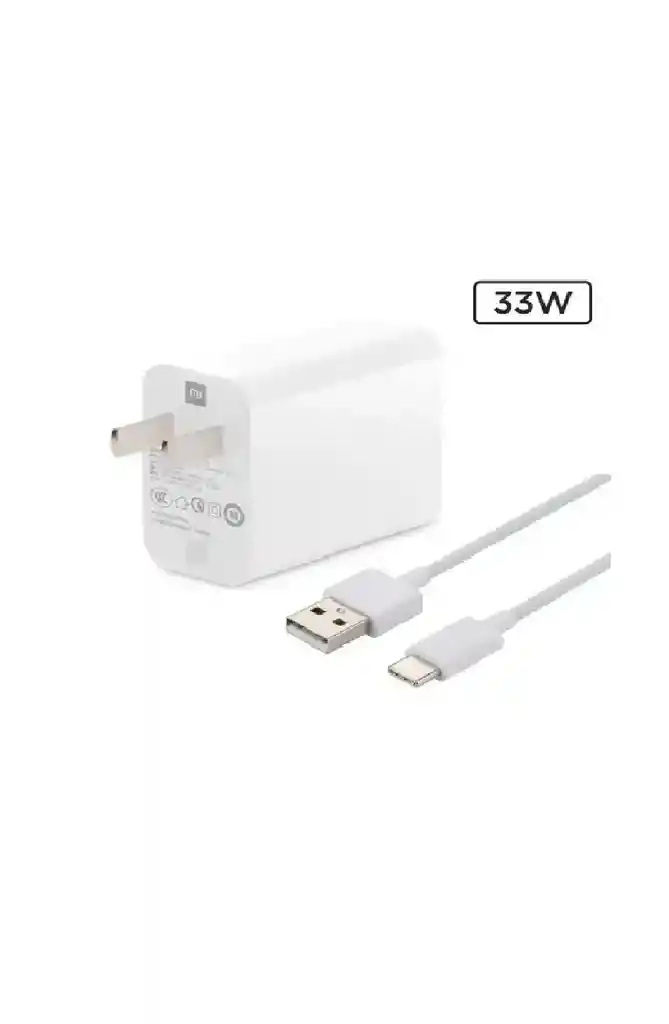 Cargador Xiaomi Tipo C De 33w