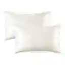 Funda Almohada Satin Saten Tipo Seda 76x50cm Set X 2