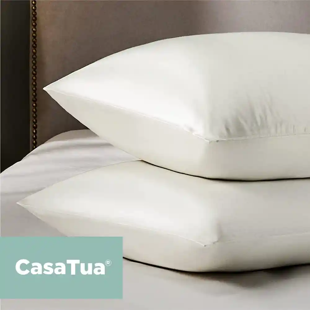 Funda Almohada Satin Saten Tipo Seda 76x50cm Set X 2