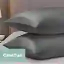Funda Almohada Satin Saten Tipo Seda 100x50cm Set X 2