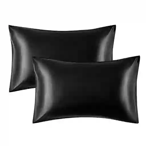 Funda Almohada Satin Saten Tipo Seda 100x50cm Set X 2