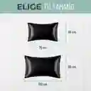 Funda Almohada Satin Saten Tipo Seda 100x50cm Set X 2