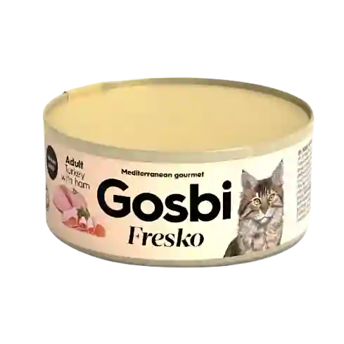 Gosbi Fresko Cat Adult Turkey With Ham X 70 Gr