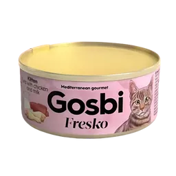 Gosbi Fresko Cat Kitten Tuna With Chicken And Milk X 70 Gr