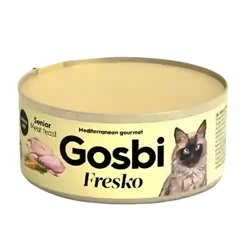 Gosbi Fresko Cat Adult Senior Meat Feast X 70 Gr