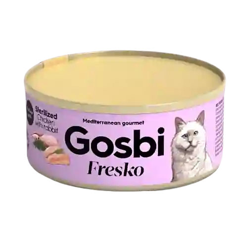 Gosbi Fresko Cat Adult Sterilized Chicken Breast With Rice X 70 Gr