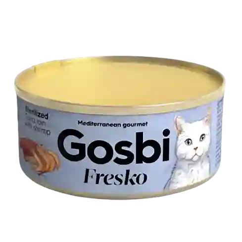 Gosbi Fresko Cat Adult Sterilized Tuna Loin With Shrimp X 70 Gr