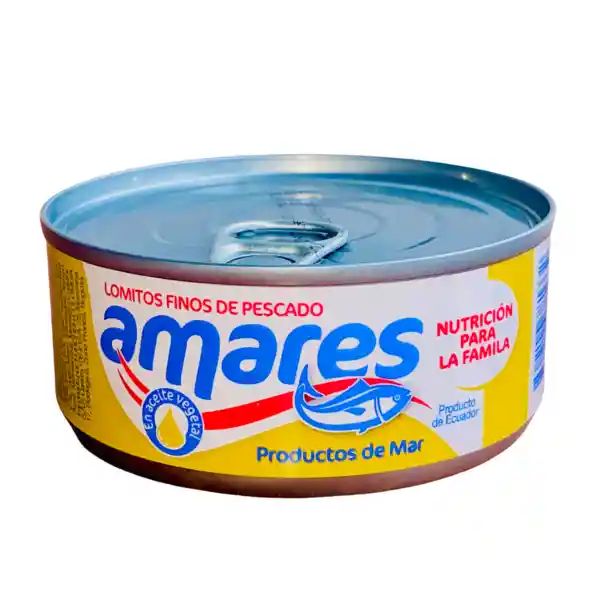 Lomitos Finos De Pescado Aceite 140 Gr Amares