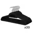Ganchos De Ropa Casatua X20 Terciopelo Antideslizante