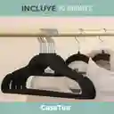 Ganchos De Ropa Casatua X20 Terciopelo Antideslizante