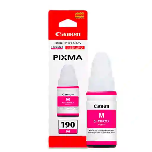 Botella De Tinta Canon 190 Magenta Original 70ml