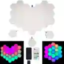 Hexagonos Led Rgb - Combo X6 Unidades - Control Remoto - App Bluetooth