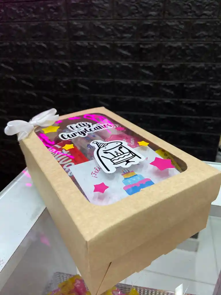 Mini Caja Regalo O Detalle Feliz Cumpleaños