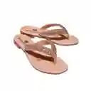 Zapato Mujer Casual Sandalia Dama Karla Chacon Melina Oro Rosa 39