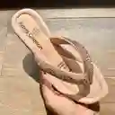 Zapato Mujer Casual Sandalia Dama Karla Chacon Melina Oro Rosa 37