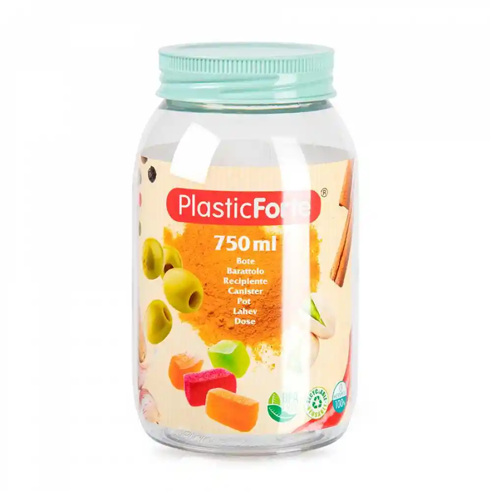 Recipiente Plasticforte 750ml Redondo