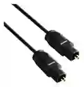 Cable De Audio Fibra Optica Digital Negro De 1,5 Metros