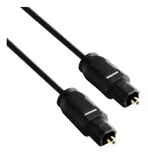 Cable De Audio Fibra Optica Digital Negro De 1,5 Metros