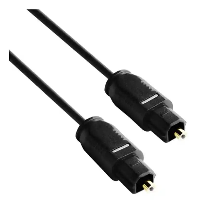 Cable De Audio Fibra Optica Digital Negro De 1,5 Metros