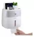 Dispensador De Papel Higenico Con Cajon Organizador De Baño